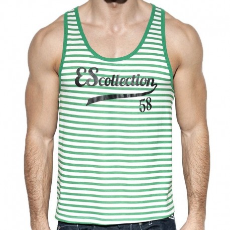 ES Collection Retro Sailor Tank Top - Green