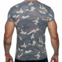 Addicted T-Shirt Washed Camo Kaki