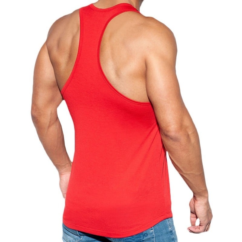 ES Collection Combi Mesh Tank Top - Red | INDERWEAR