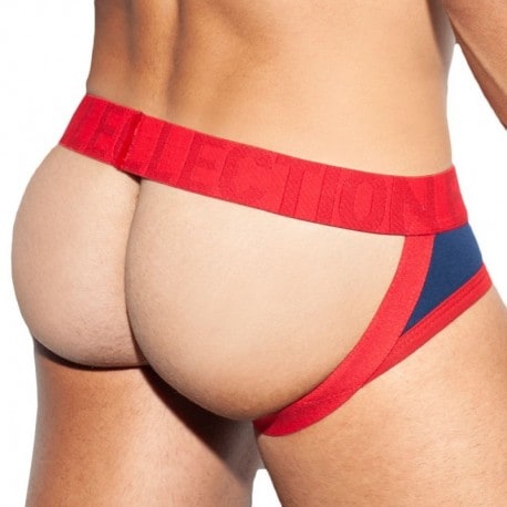 ES Collection Jock Strap Open Mesh Marine