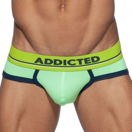 Addicted Basic Colors Cotton Briefs - Green