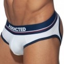 Addicted Basic Colors Empty Bottom Brief - White