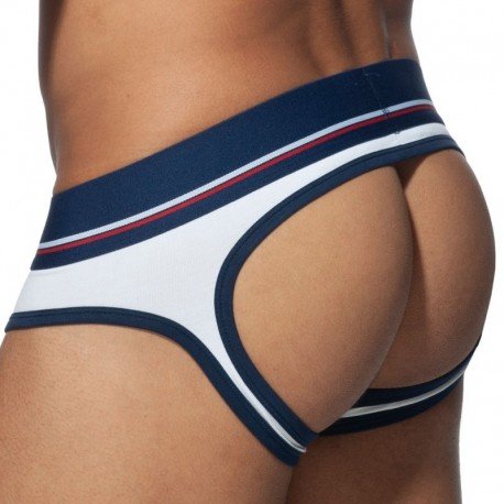 Addicted Basic Colors Empty Bottom Brief - White