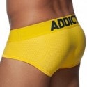 Addicted Push Up Mesh Brief - Yellow