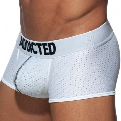 Addicted Push Up Mesh Trunks - White