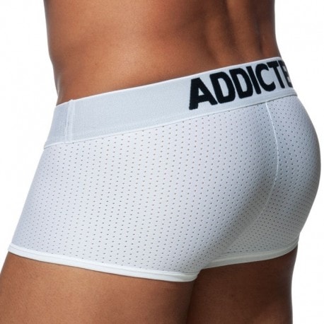 Addicted Boxer Court Push Up Mesh Blanc