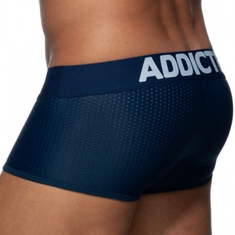 Addicted Boxer Court Push Up Mesh Bleu Marine