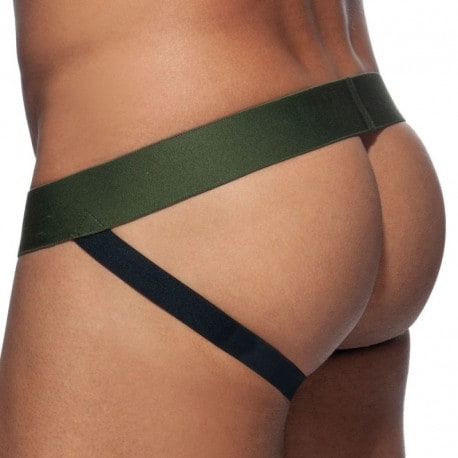 Addicted Jock Strap Washed Camo Kaki