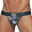 Addicted Washed Camo Jock - Grey