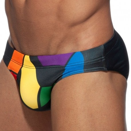 Addicted Slip de Bain AD Rainbow Noir