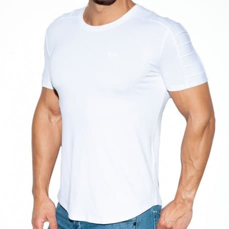 ES Collection Ranglan Viscose T-Shirt - White