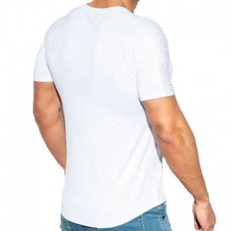 ES Collection T-Shirt Ranglan Viscose Blanc