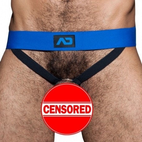 AD Fetish Cockring Rub Tape Jock - Black