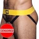 AD Fetish Cockring Double Jock - Yellow