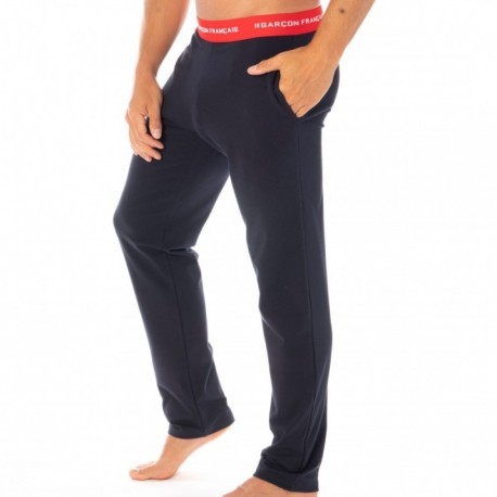 Garçon Français Loungewear Pants - Navy - Red