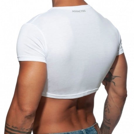 Addicted AD Crop Top - White