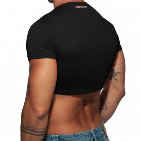 Addicted AD Crop Top - Black