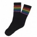 Addicted Chaussettes Rainbow Noires