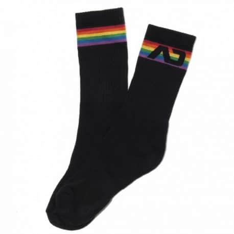 Addicted AD Rainbow Socks - Black