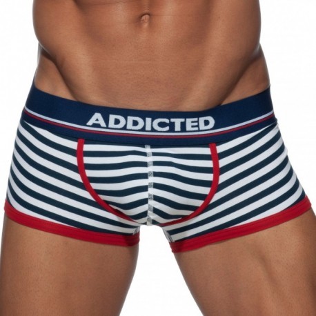 Men's Boxers Short Underpants Striped Underwear Sports Male
