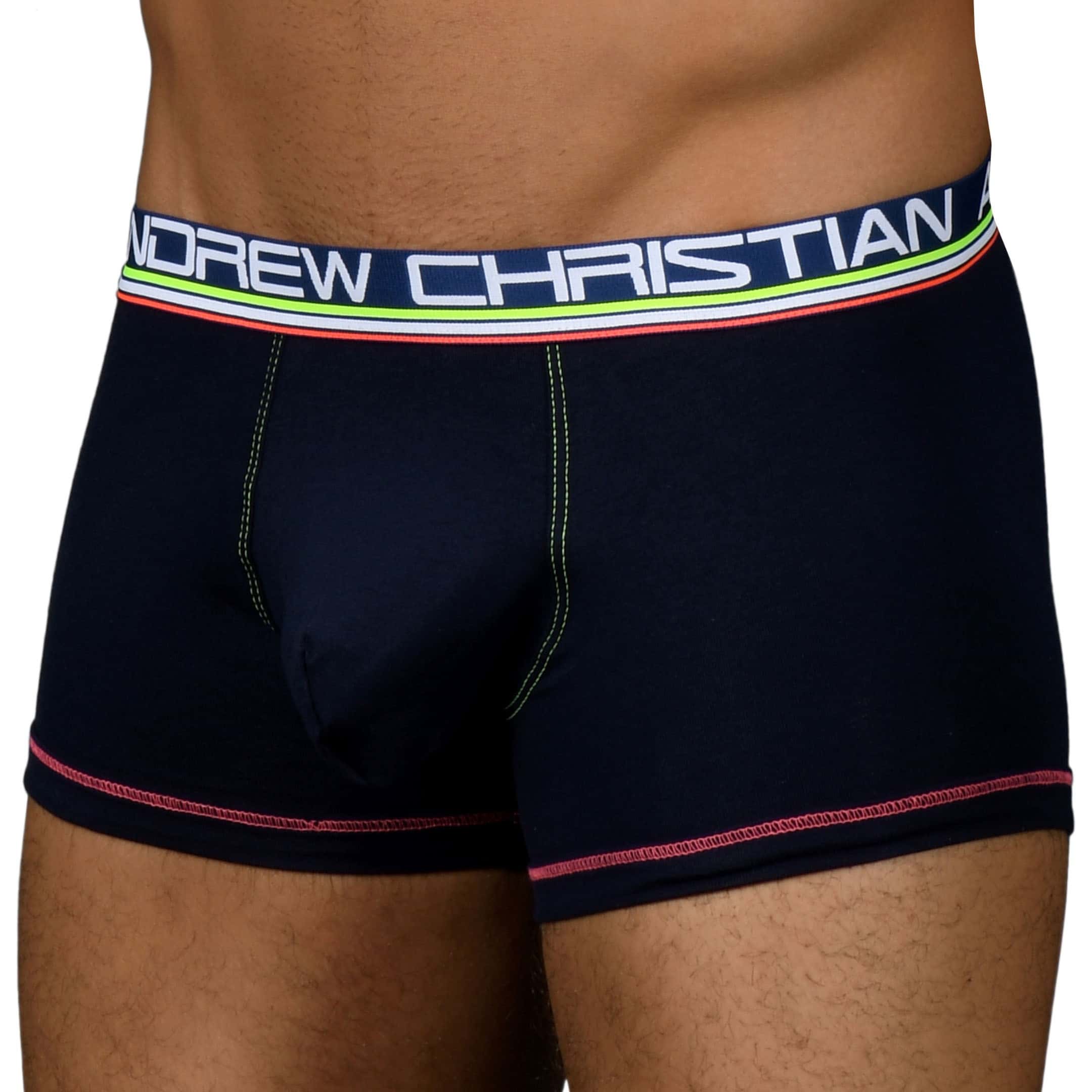 Andrew Christian Boxer Almost Naked Cotton Marine