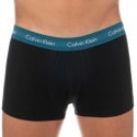 Calvin Klein 3-Pack Cotton Stretch Boxers - Black with Color Waistband