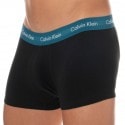 Calvin Klein 3-Pack Cotton Stretch Boxers - Black with Color Waistband