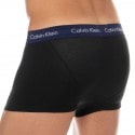 Calvin Klein 3-Pack Cotton Stretch Boxers - Black with Color Waistband