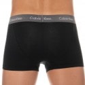 Calvin Klein Lot de 3 Shorties Cotton Stretch Noirs avec Ceinture Couleur