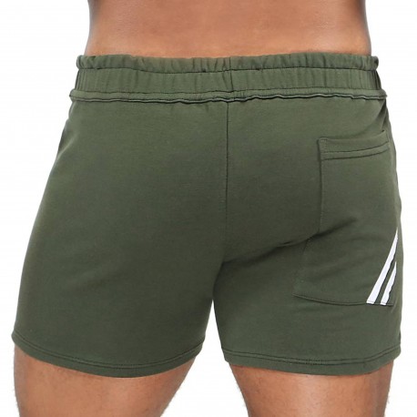 Paris Shorts - Khaki - White