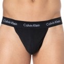 Calvin Klein 2-Pack Cotton Stretch Thongs - Black