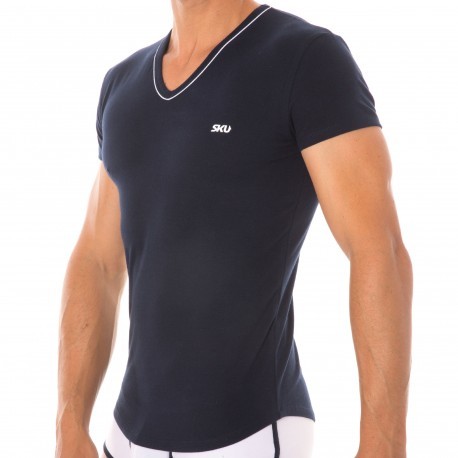 RRP €150 LUCAS HUGH Glitch Mesh T-Shirt Top Size M Breathable & Quick Dry V  Neck
