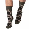 SKU Camo Cotton Dress Socks - Khaki