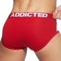 Addicted 3-Pack Combi Mesh Briefs - Black - Red - Navy Blue