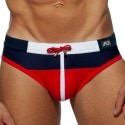 Addicted Spike Swim Briefs - Navy - Red