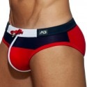 Addicted Spike Swim Briefs - Navy - Red