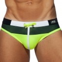 Addicted Spike Swim Briefs - Black - Lime