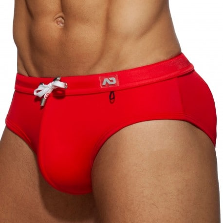 Addicted Racing Side Swim Briefs - Red