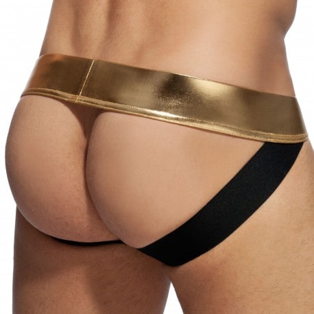 Addicted Metallic Jock Strap - Gold