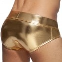 Addicted Metallic Brief - Gold