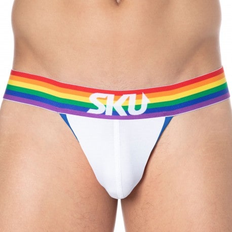 SKU Rainbow Jock - White