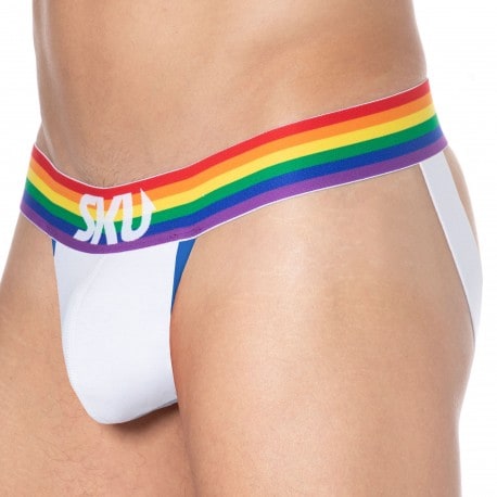 SKU Rainbow Jock - White