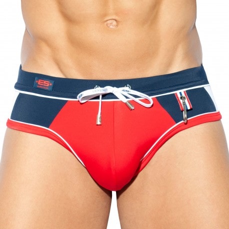 ES Collection Sport Swim Briefs - Red