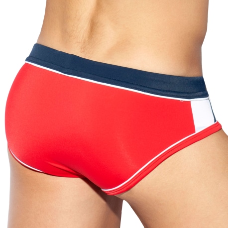 ES Collection Slip de Bain Sport Rouge