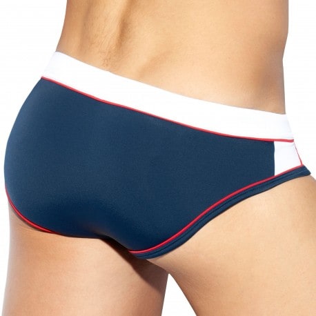 ES Collection Slip de Bain Sport Bleu Marine