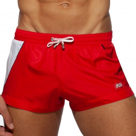 Addicted Racing Side Swim Shorts - Red