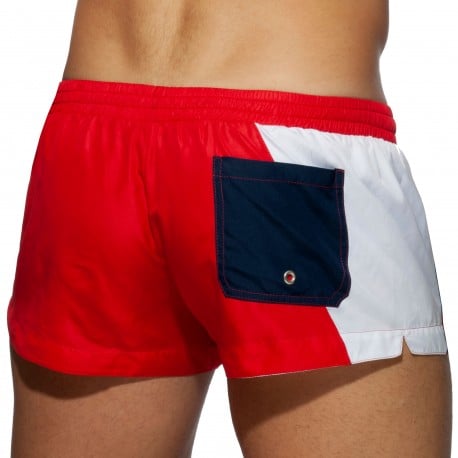 Addicted Racing Side Swim Shorts - Red