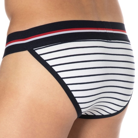 SKU Slip Tanga First Coton Marinière