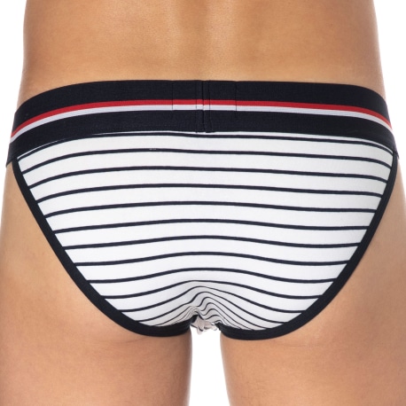 SKU Slip Tanga First Coton Marinière