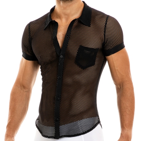 Modus Vivendi Chemisette Camouflage Mesh Noir